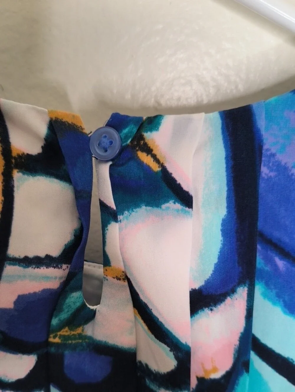 Gymboree Blue, Teal & Pink Abstract Sleeveless Kids Dress